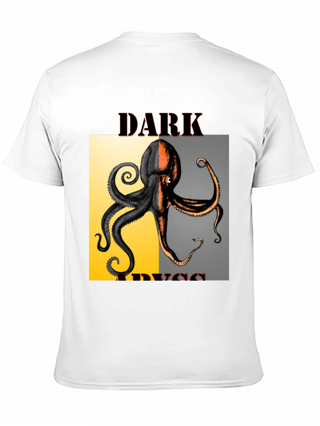 Dark Abyss Octopus Graphic Tee - Black