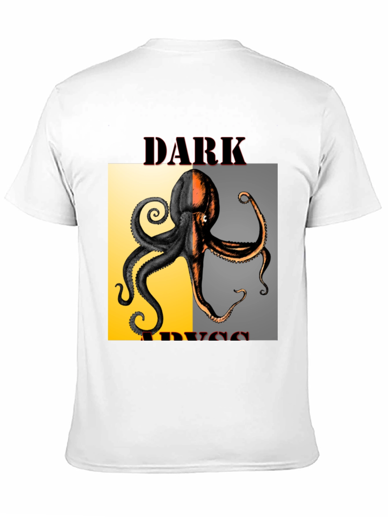 Dark Abyss Octopus Graphic Tee - Black