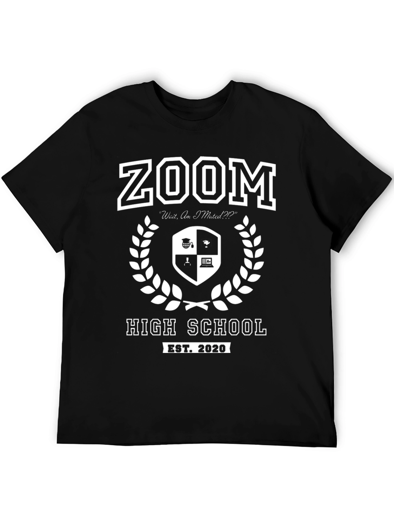 Zoom High School EST. 2020 T-Shirt - Funny Graduation Tee