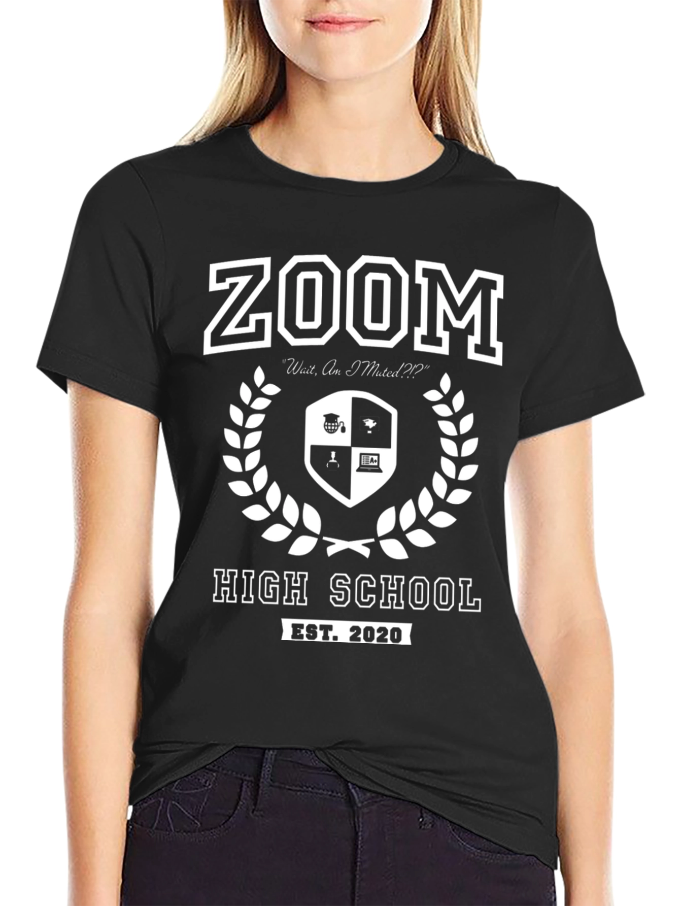Zoom High School EST. 2020 T-Shirt - Funny Graduation Tee