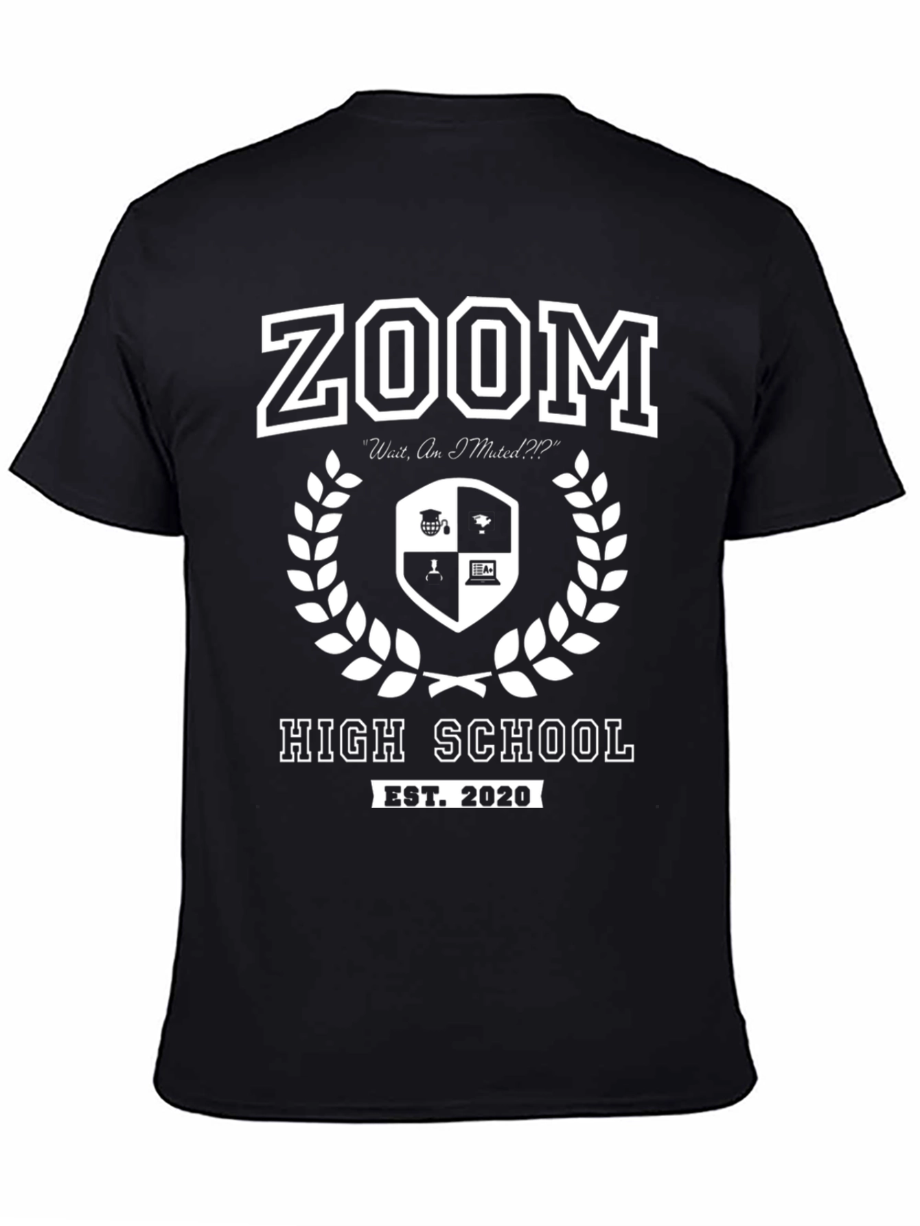 Zoom High School EST. 2020 T-Shirt - Funny Graduation Tee