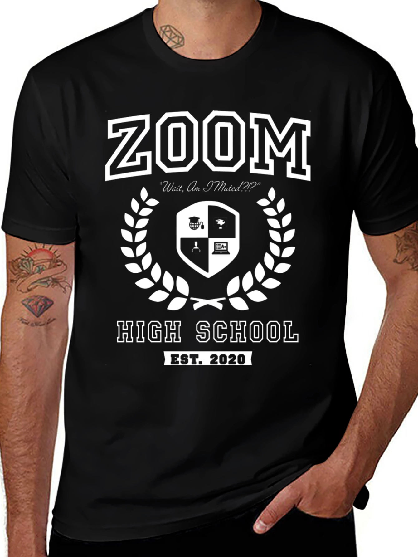 Zoom High School EST. 2020 T-Shirt - Funny Graduation Tee