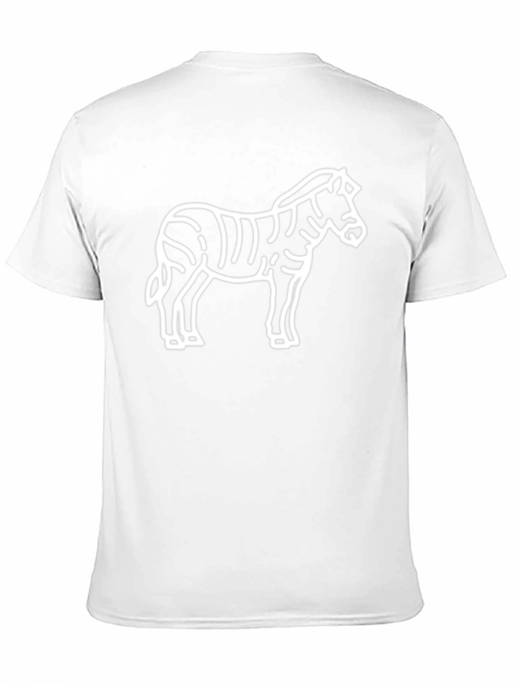 Zebra Graphic Tee - Black Cotton T-Shirt