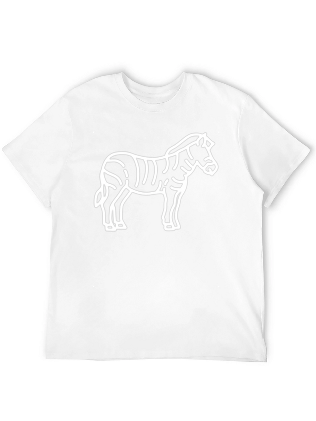 Zebra Graphic Tee - Black Cotton T-Shirt