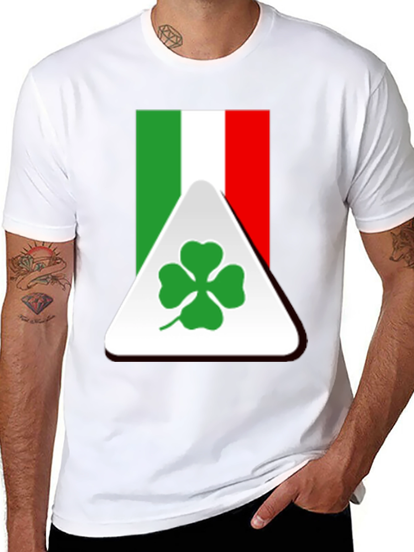 Italian Flag Clover T-Shirt