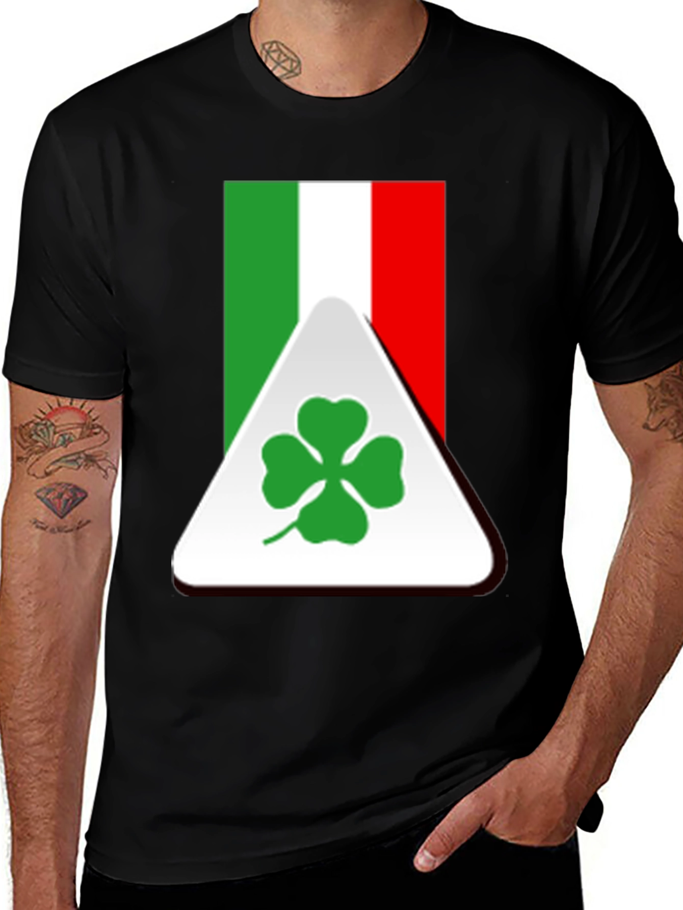Italian Flag Clover T-Shirt