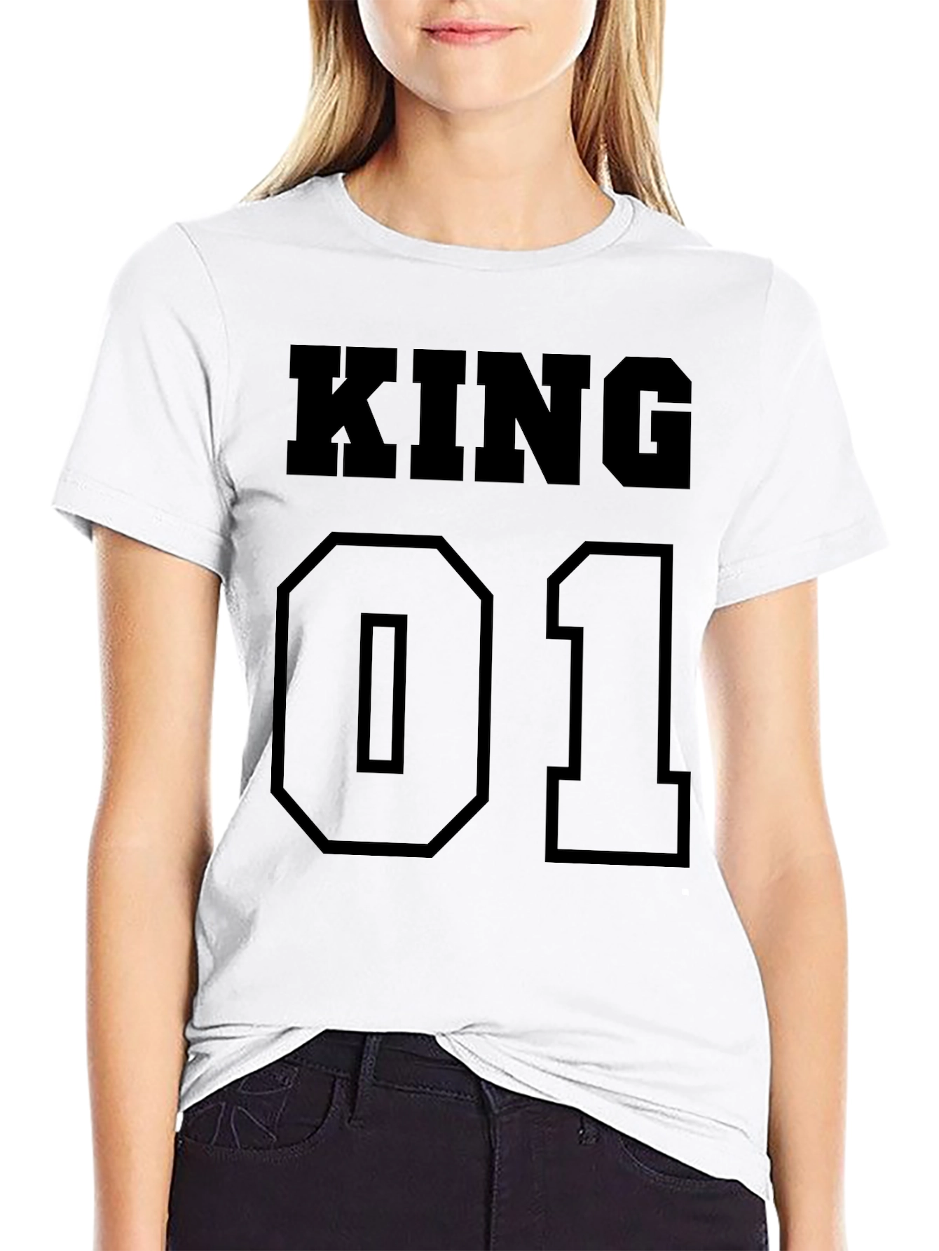 King 01 Black T-Shirt - Mens Fashion
