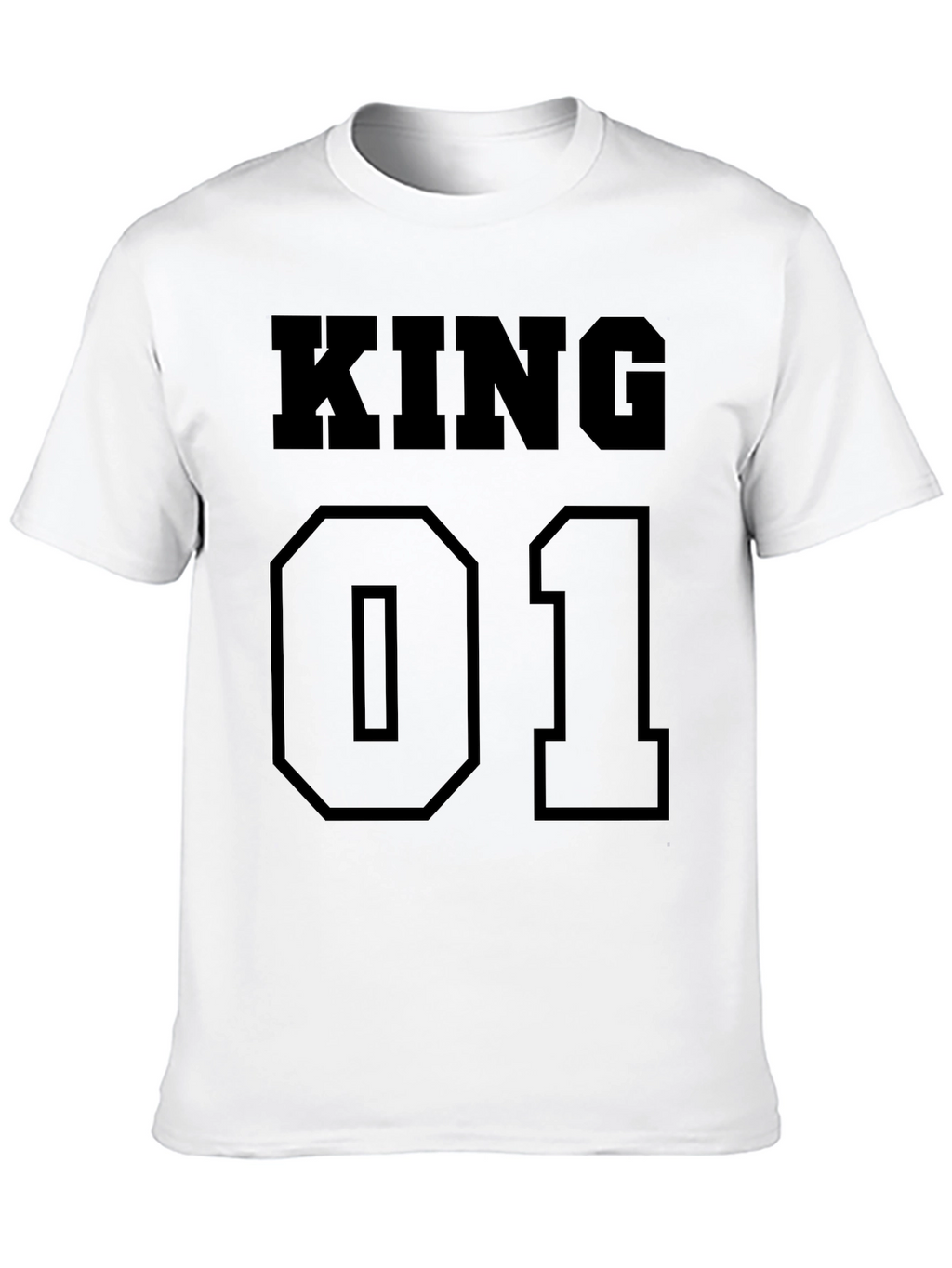 King 01 Black T-Shirt - Mens Fashion
