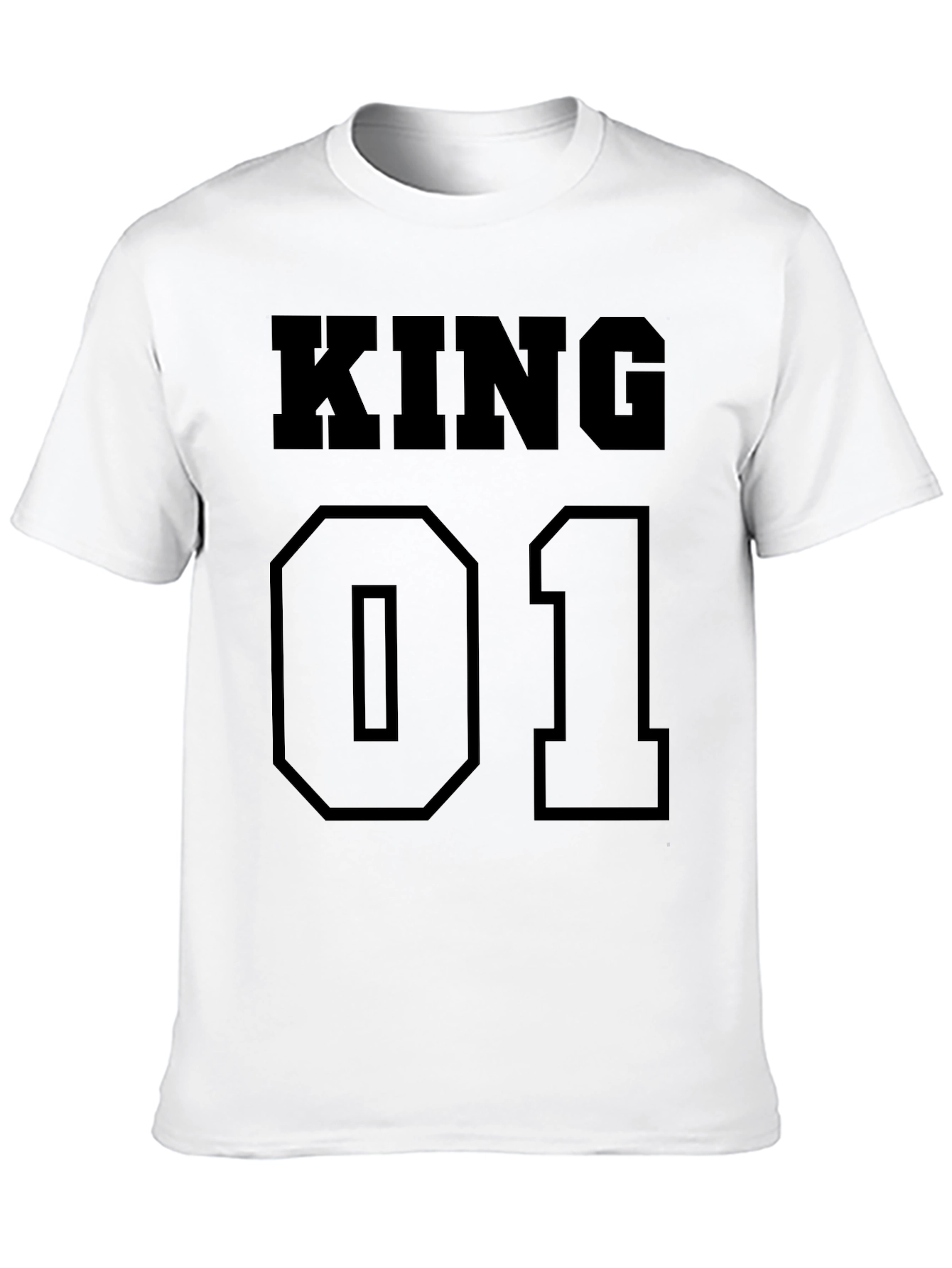 King 01 Black T-Shirt - Mens Fashion