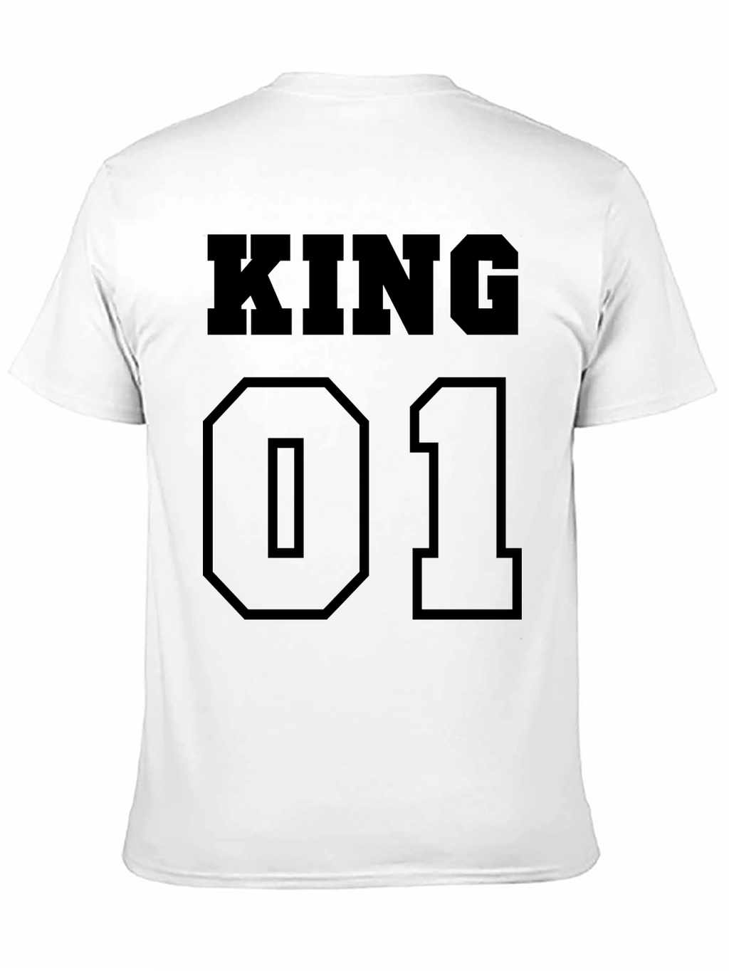 King 01 Black T-Shirt - Mens Fashion