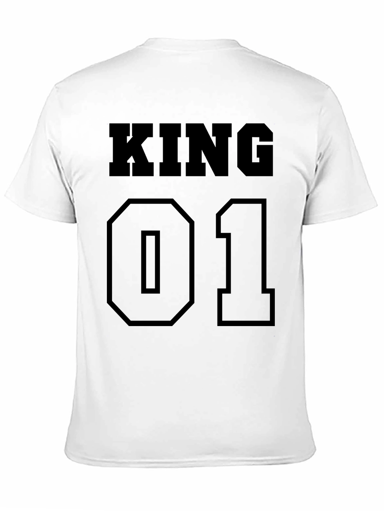 King 01 Black T-Shirt - Mens Fashion