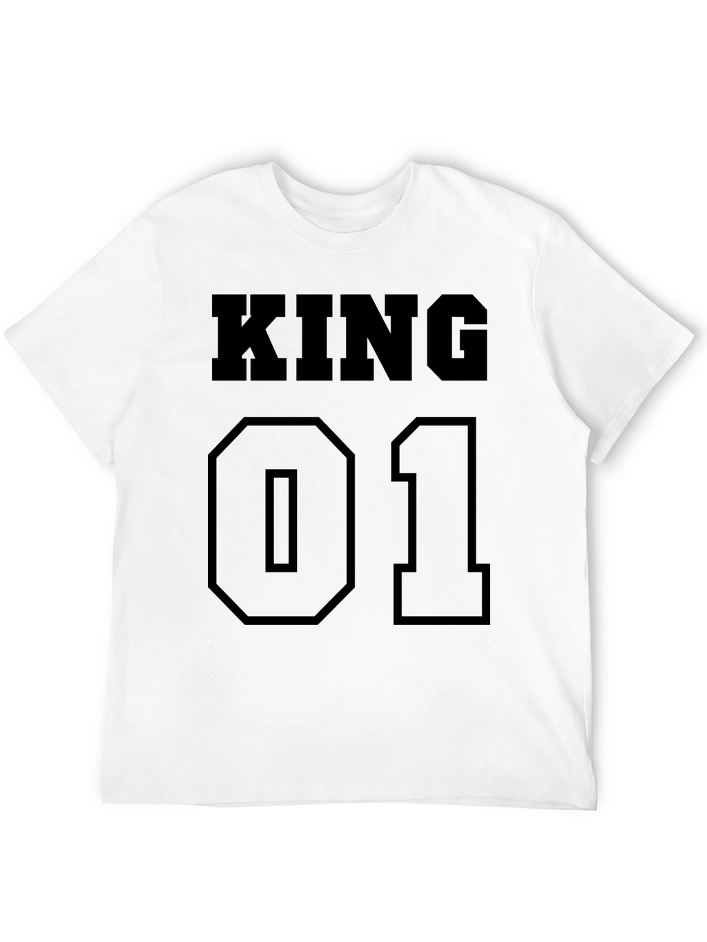 King 01 Black T-Shirt - Mens Fashion