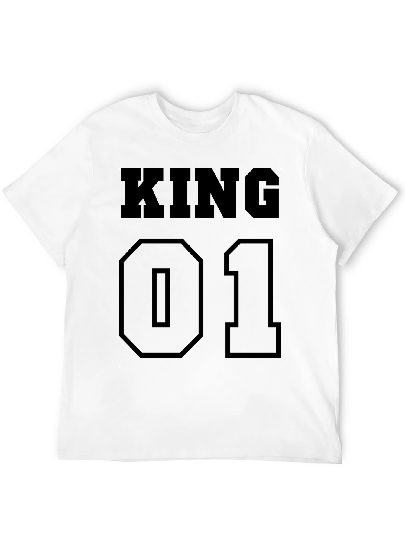 King 01 Black T-Shirt - Mens Fashion