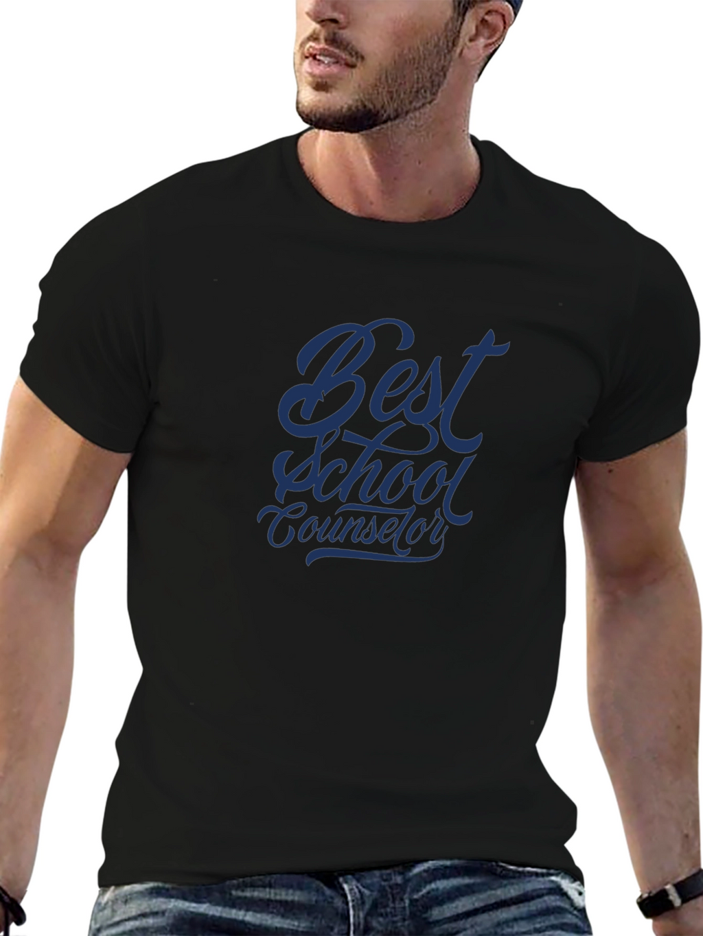 Best School Counselor Black T-Shirt