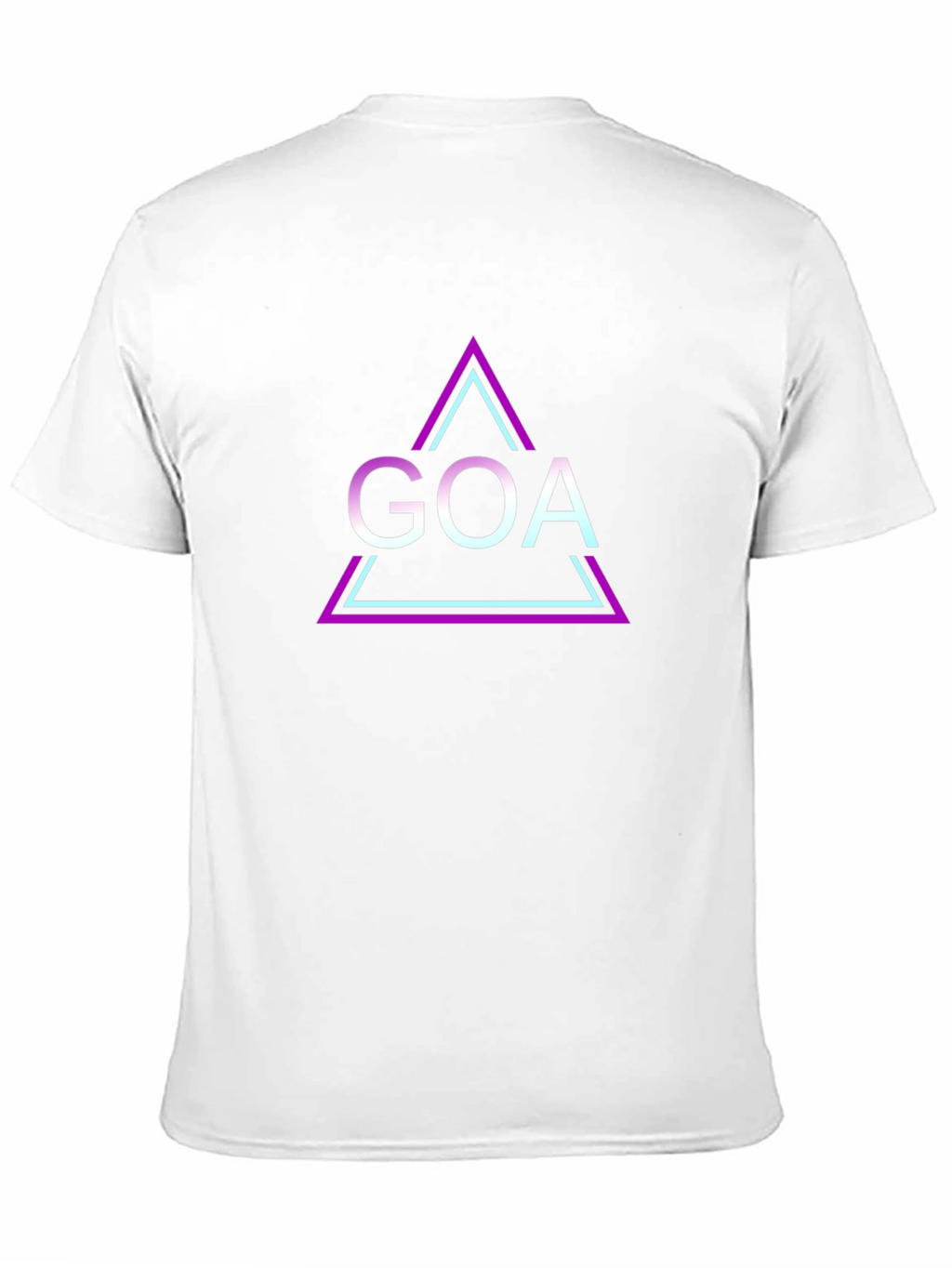GOA Triangle Graphic Print Black T-Shirt