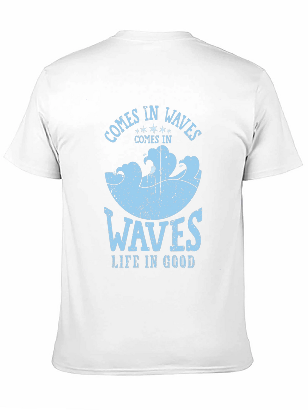 Comes in Waves Graphic Tee - Mens Black T-Shirt