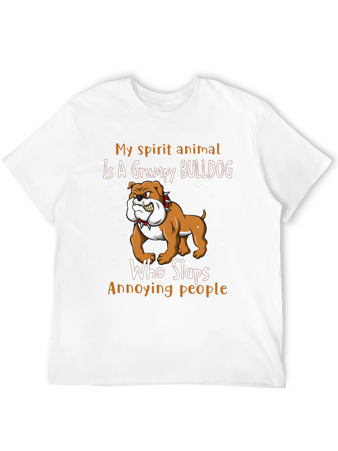 Grumpy Bulldog Spirit Animal T-Shirt