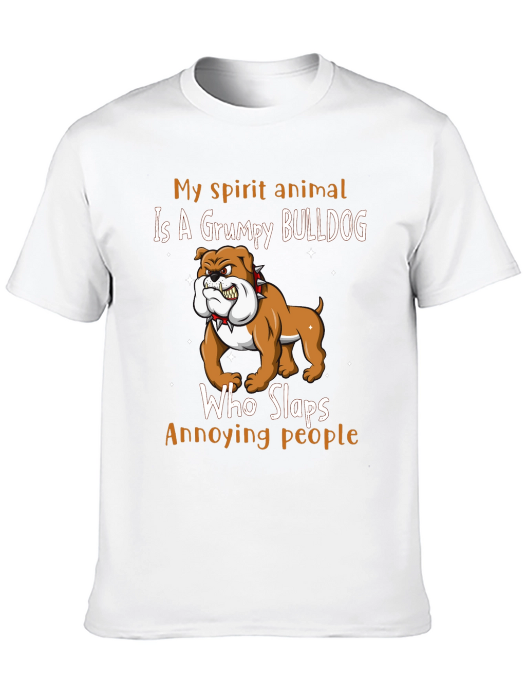 Grumpy Bulldog Spirit Animal T-Shirt