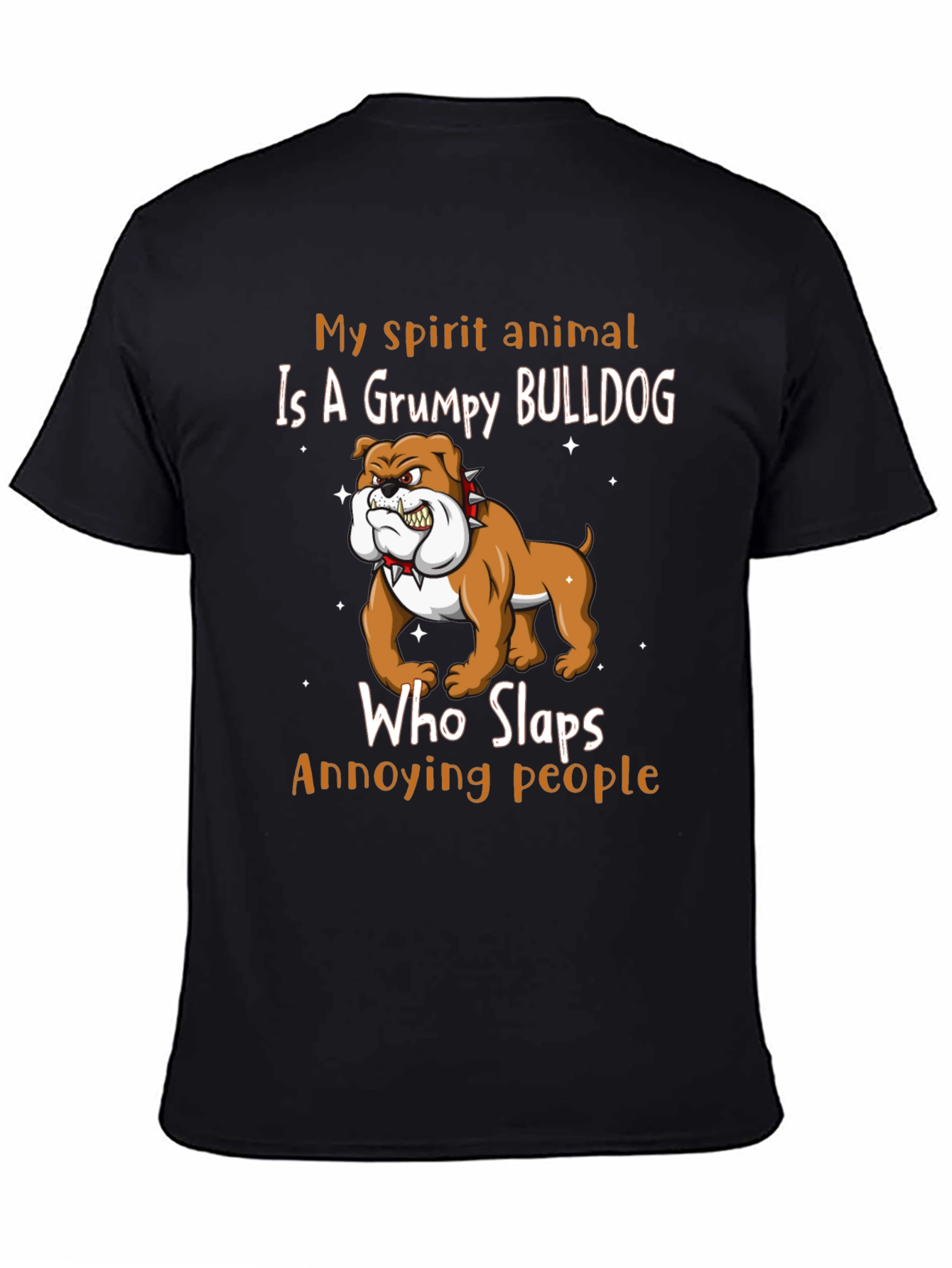 Grumpy Bulldog Spirit Animal T-Shirt