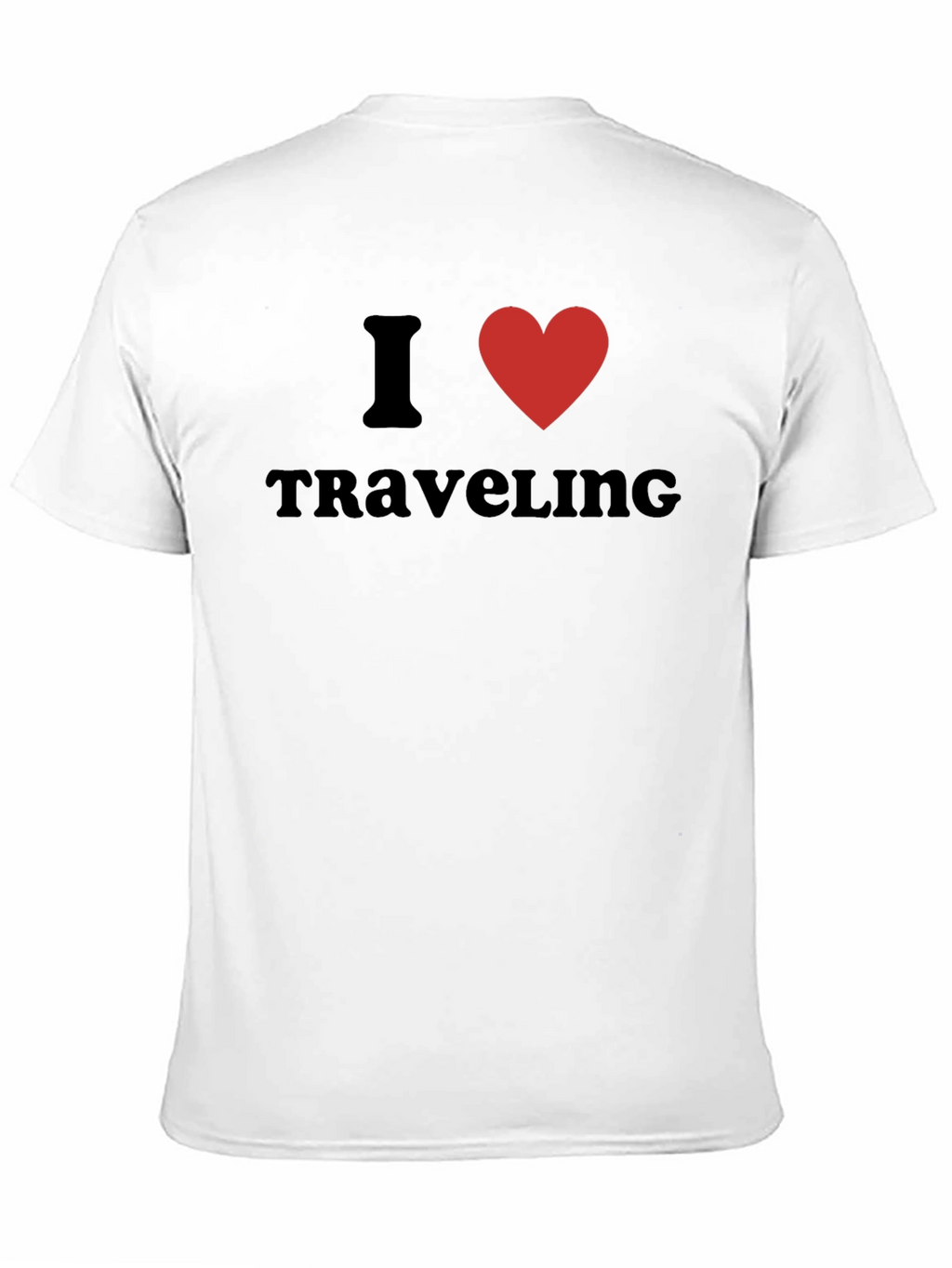 I Heart Traveling Black T-Shirt