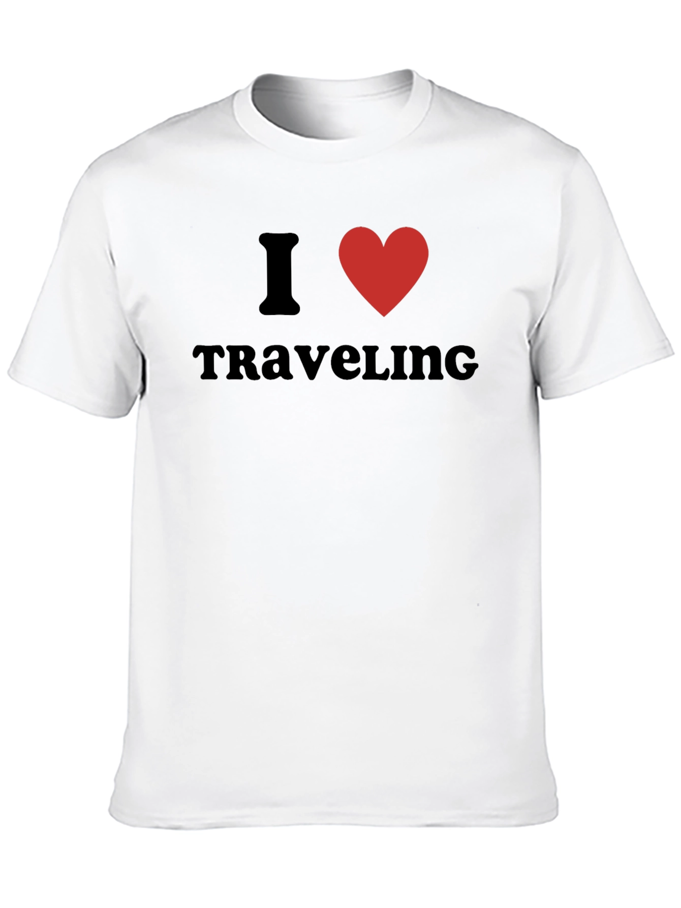 I Heart Traveling Black T-Shirt