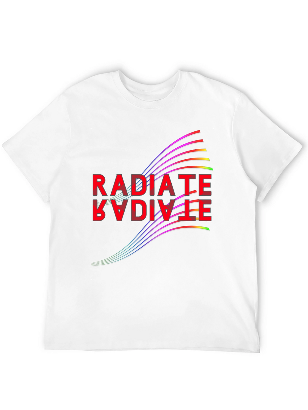 Radiate Positive Vibes Black Graphic Tee