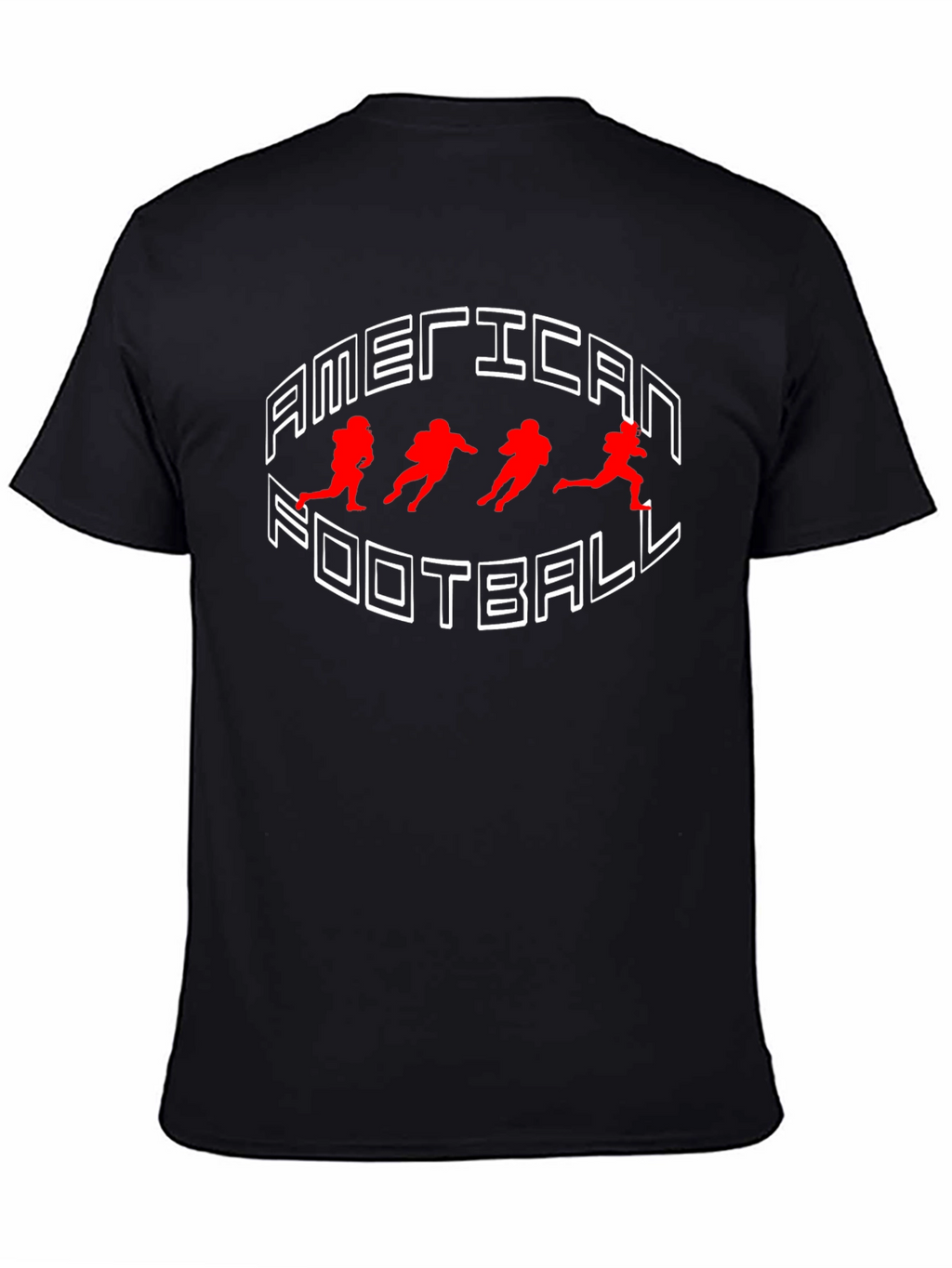 American Football Graphic Tee - Black