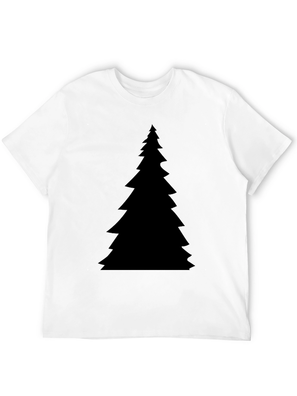 Christmas Tree Graphic Black T-Shirt