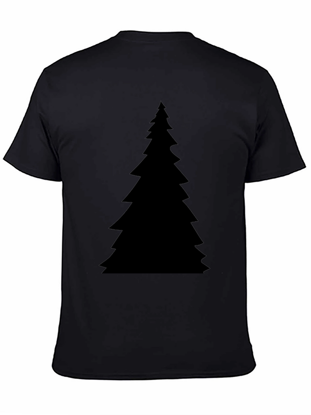 Christmas Tree Graphic Black T-Shirt