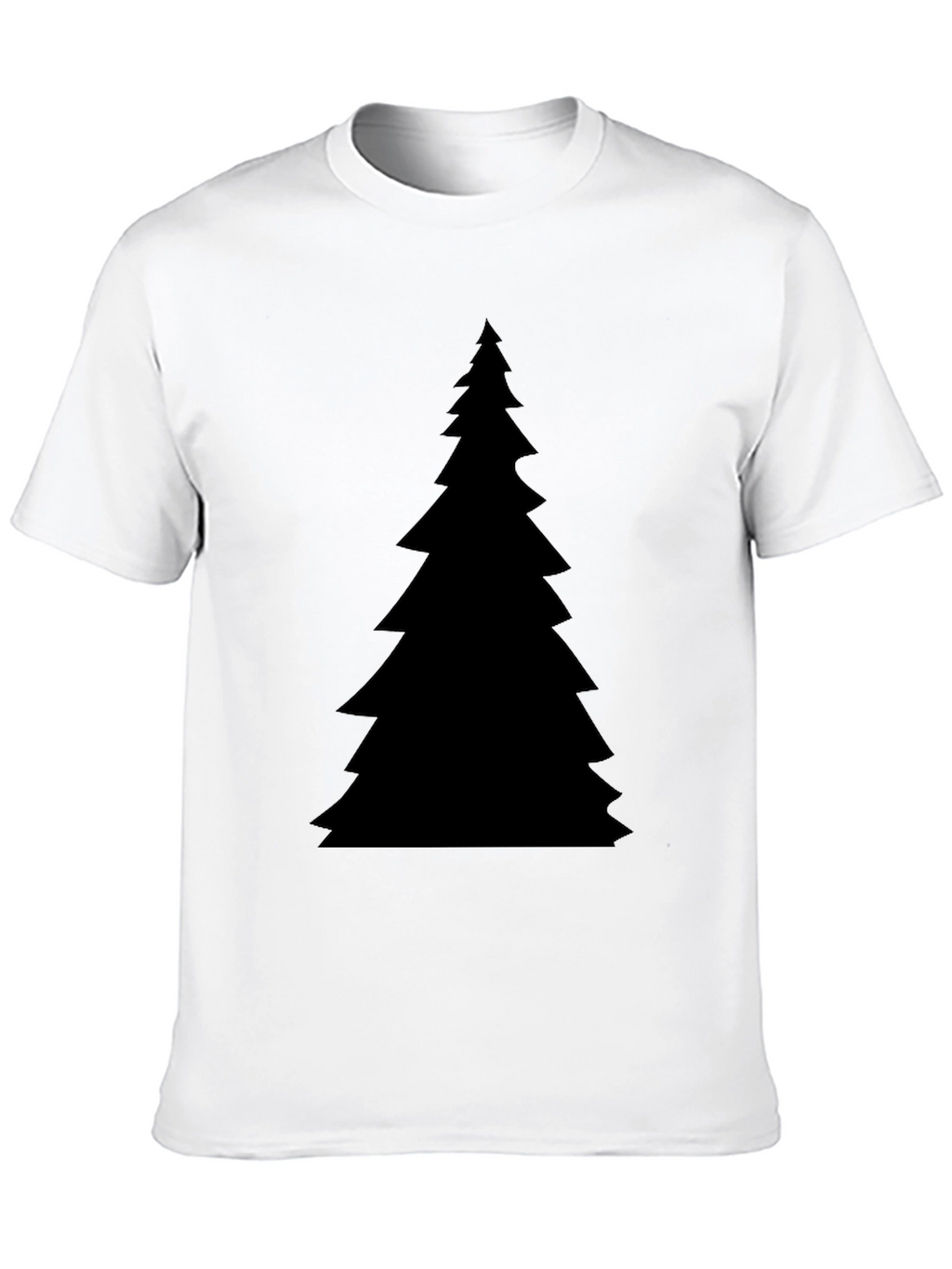Christmas Tree Graphic Black T-Shirt