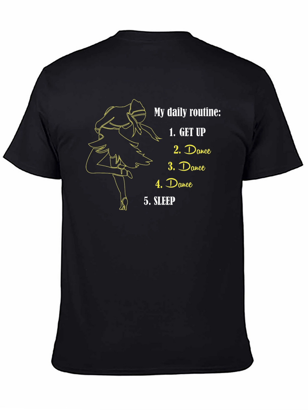 Dance Daily Routine T-Shirt - Black