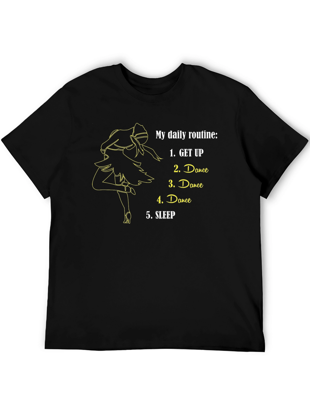 Dance Daily Routine T-Shirt - Black
