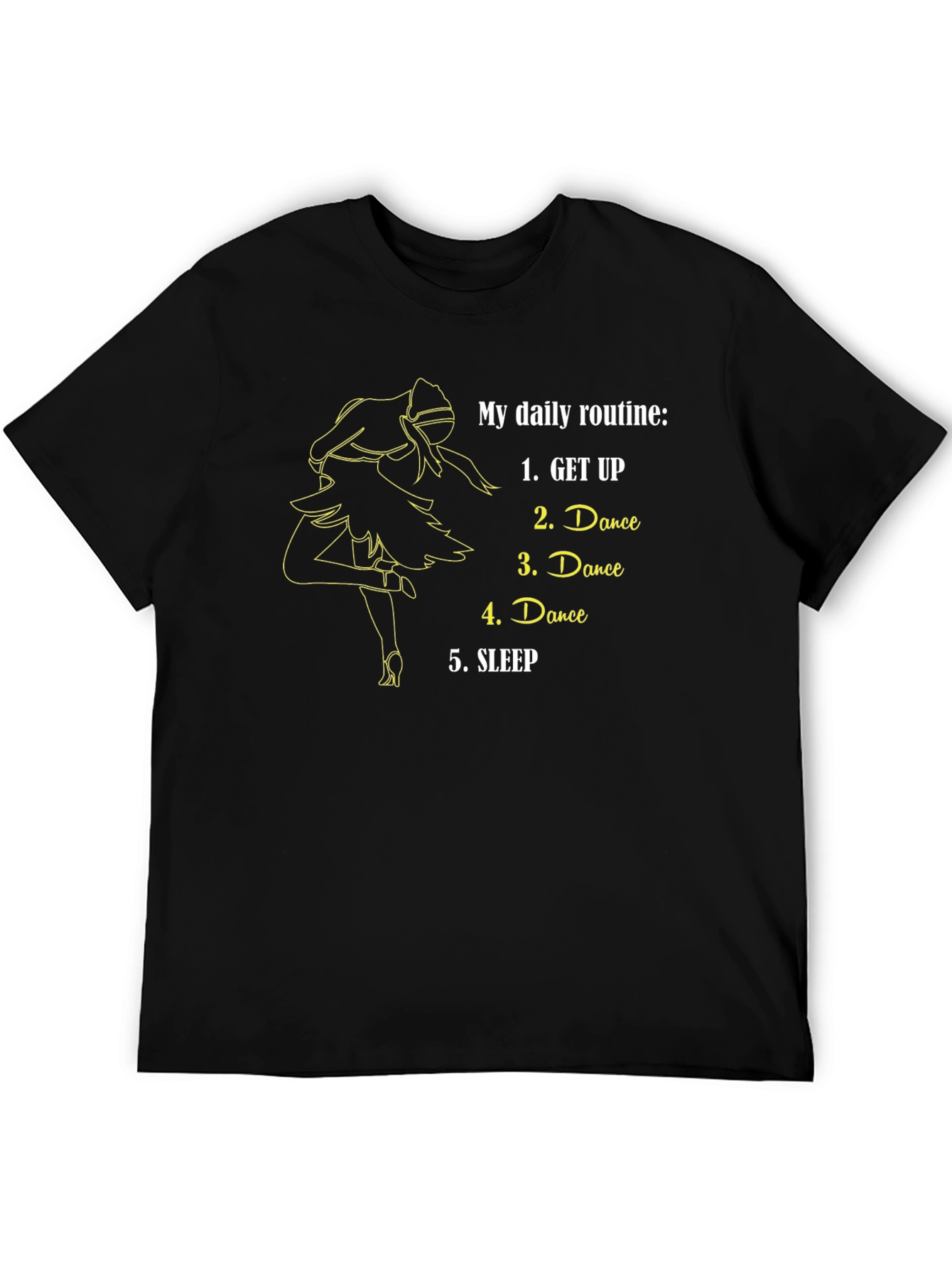 Dance Daily Routine T-Shirt - Black