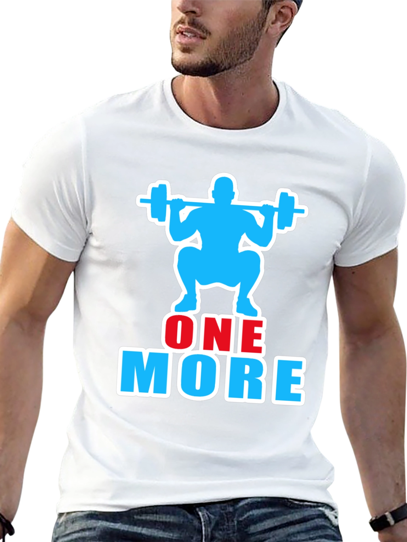 One More Rep Gym Workout Graphic T-Shirt