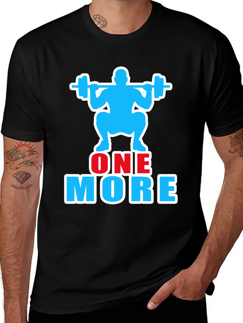 One More Rep Gym Workout Graphic T-Shirt