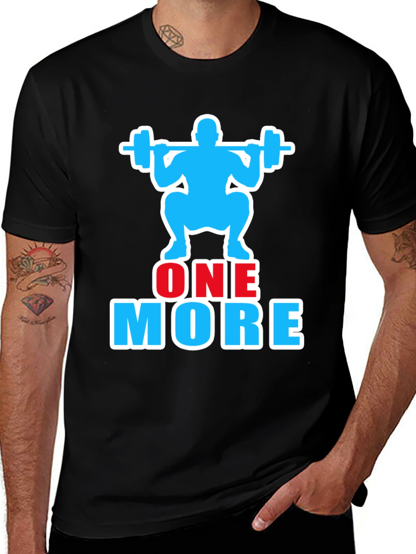 One More Rep Gym Workout Graphic T-Shirt