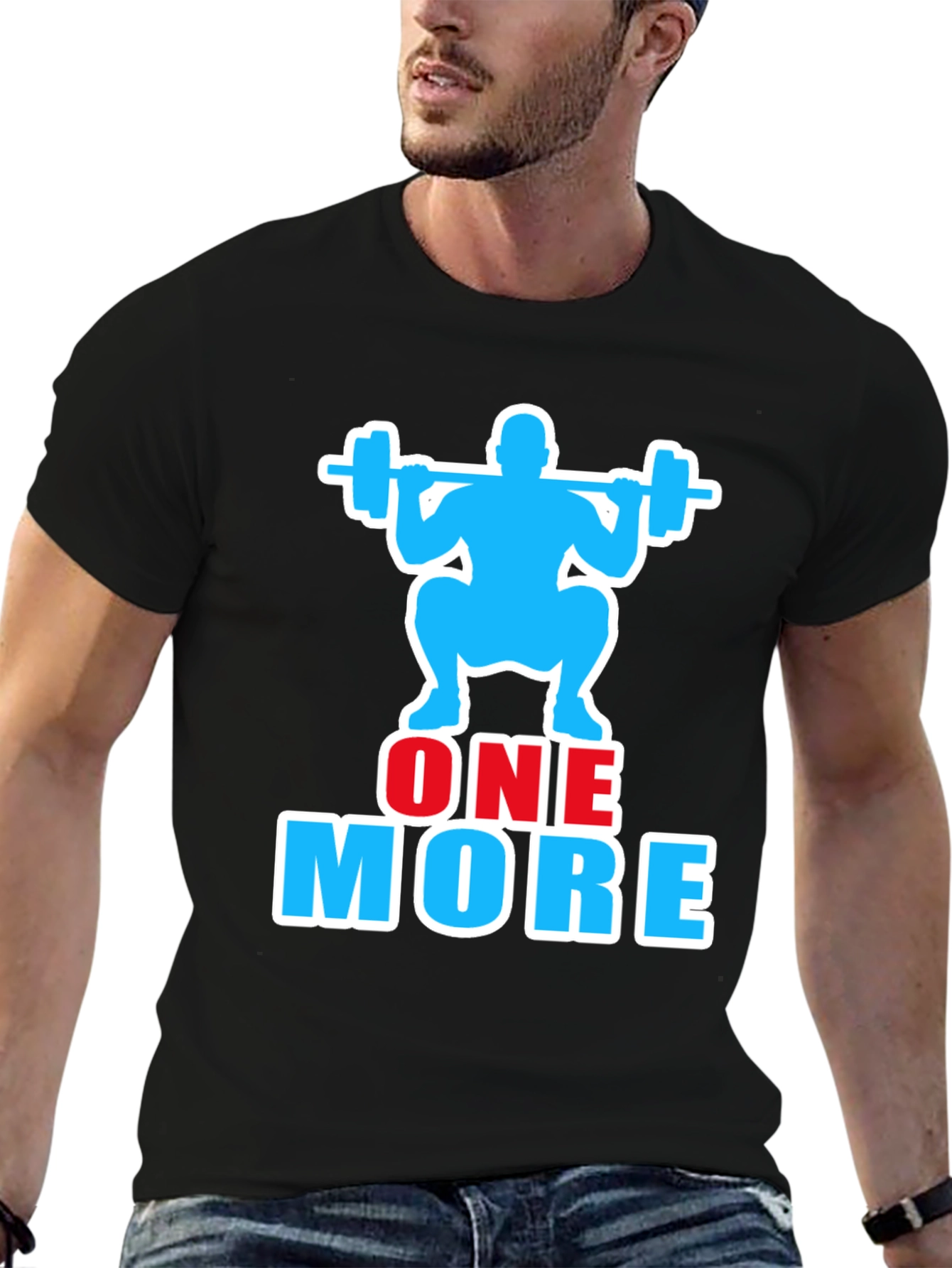 One More Rep Gym Workout Graphic T-Shirt