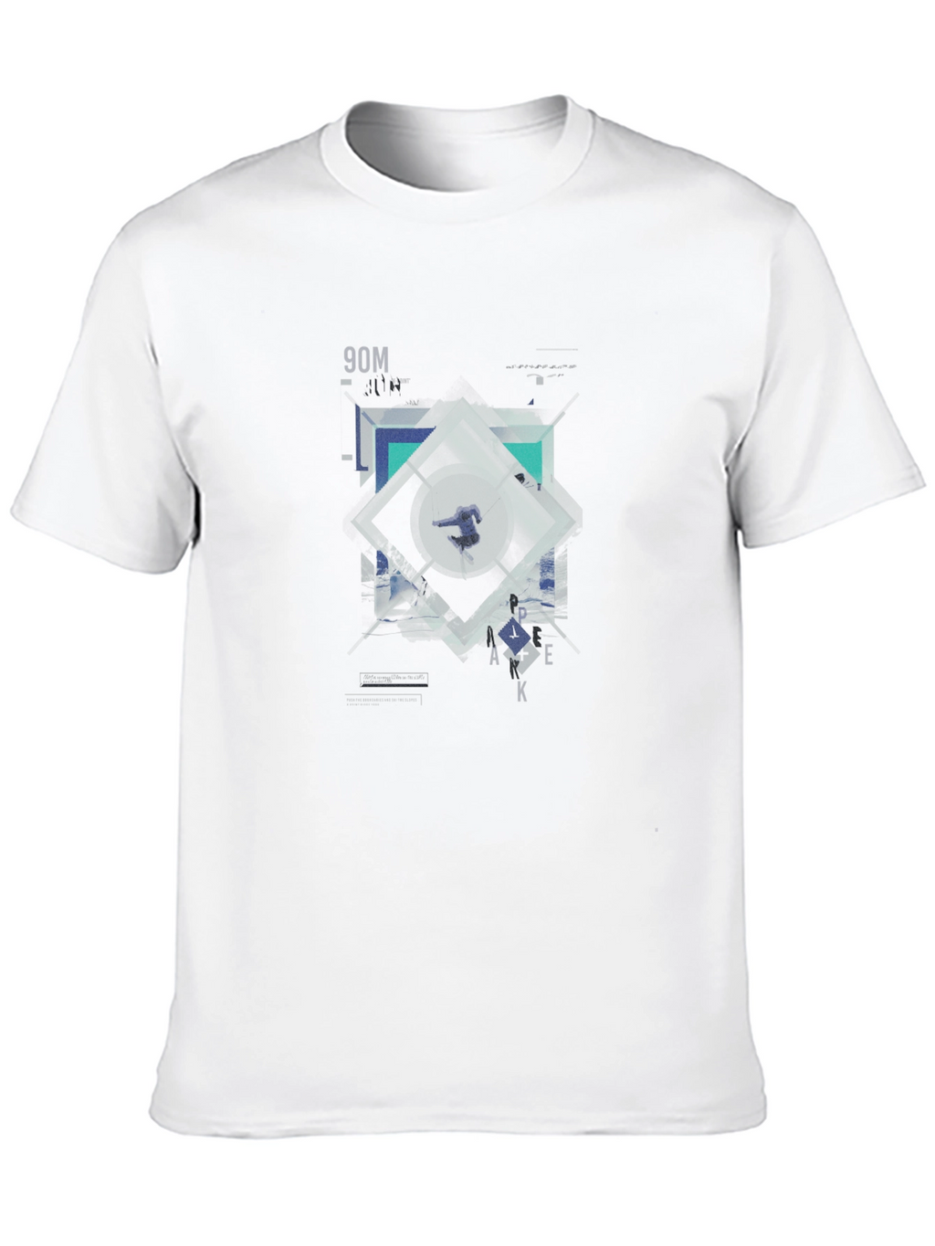 Geometric Graphic Print T-Shirt | Modern Design Tee