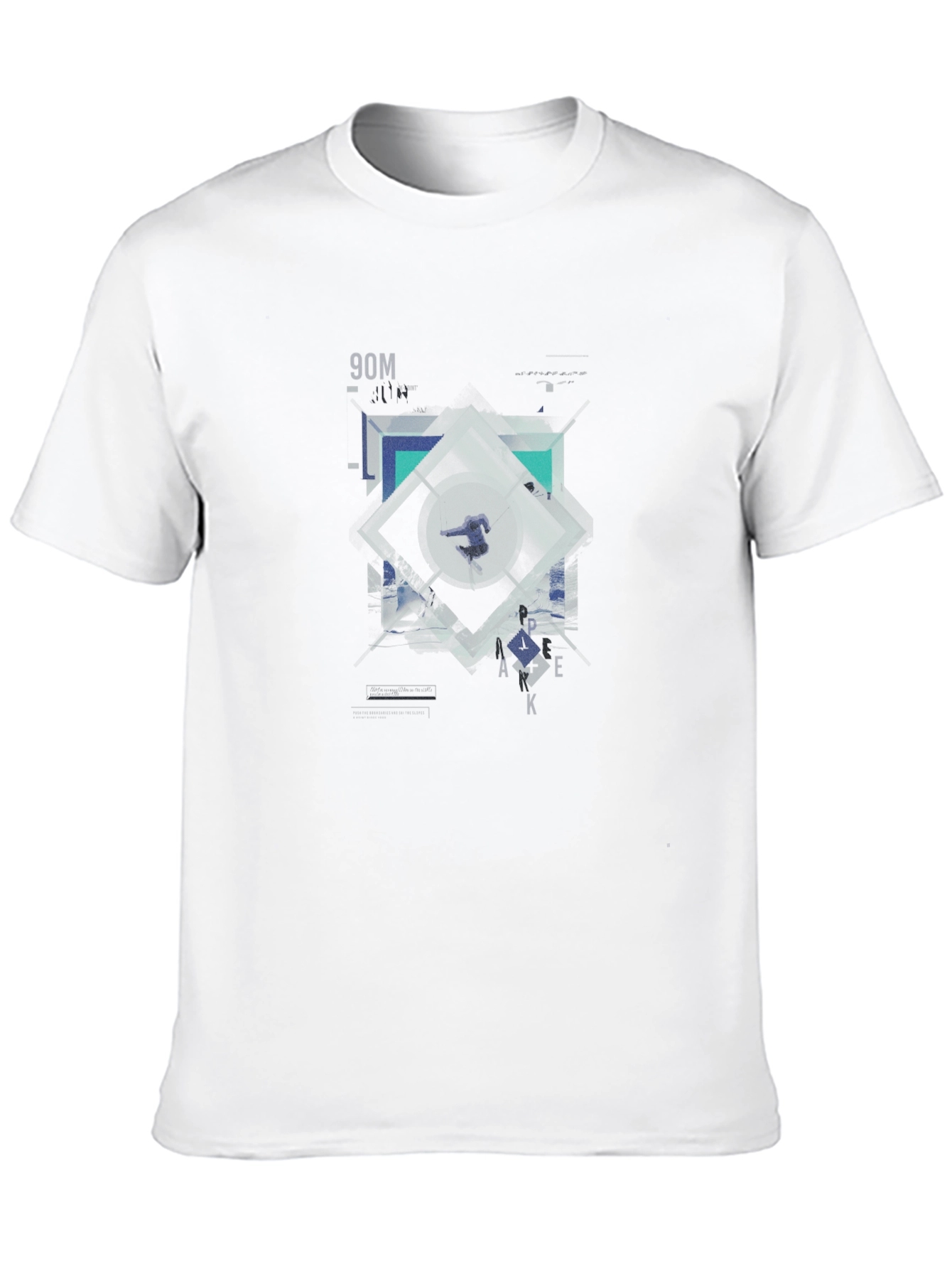 Geometric Graphic Print T-Shirt | Modern Design Tee