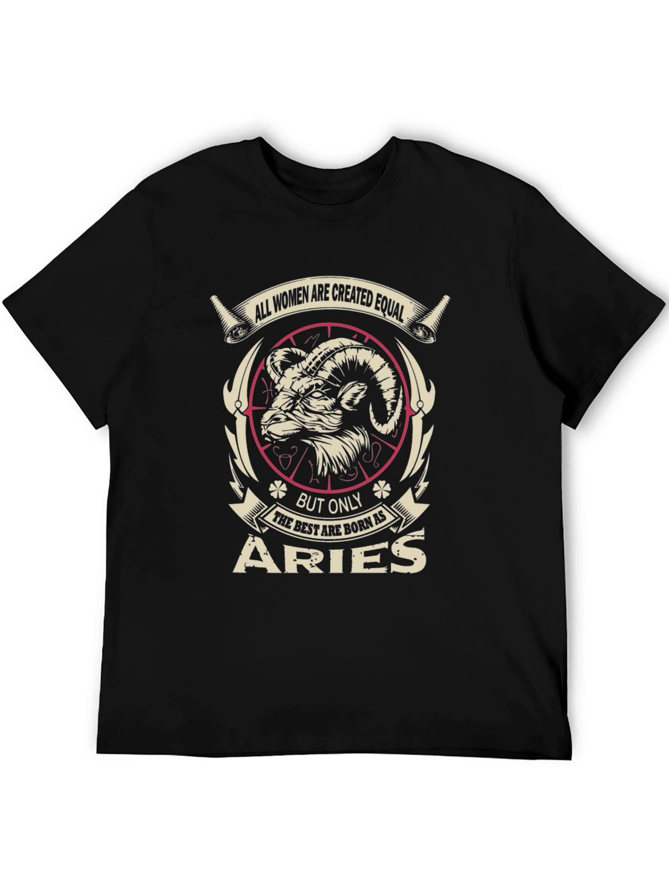 Aries Zodiac T-Shirt - All Women Are Created Equal