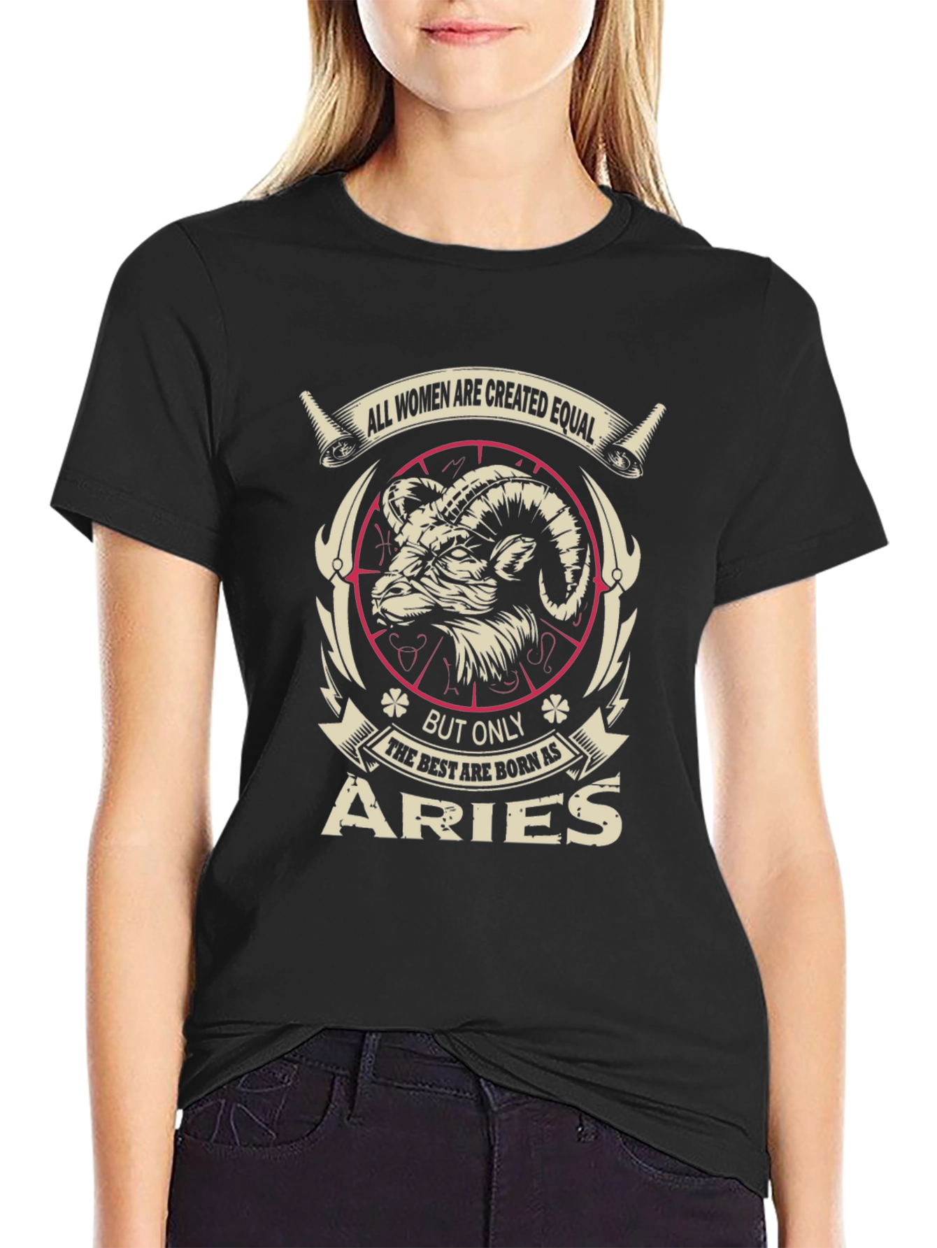 Aries Zodiac T-Shirt - All Women Are Created Equal