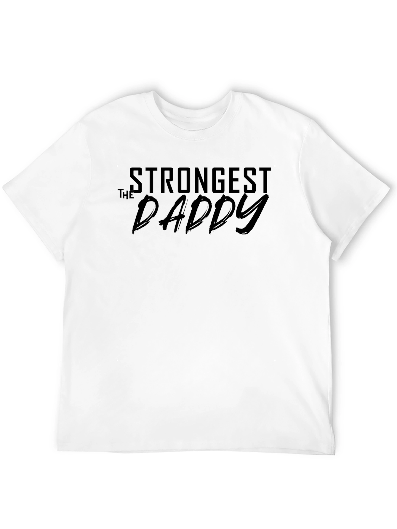 The Strongest Daddy - Mens Black T-Shirt