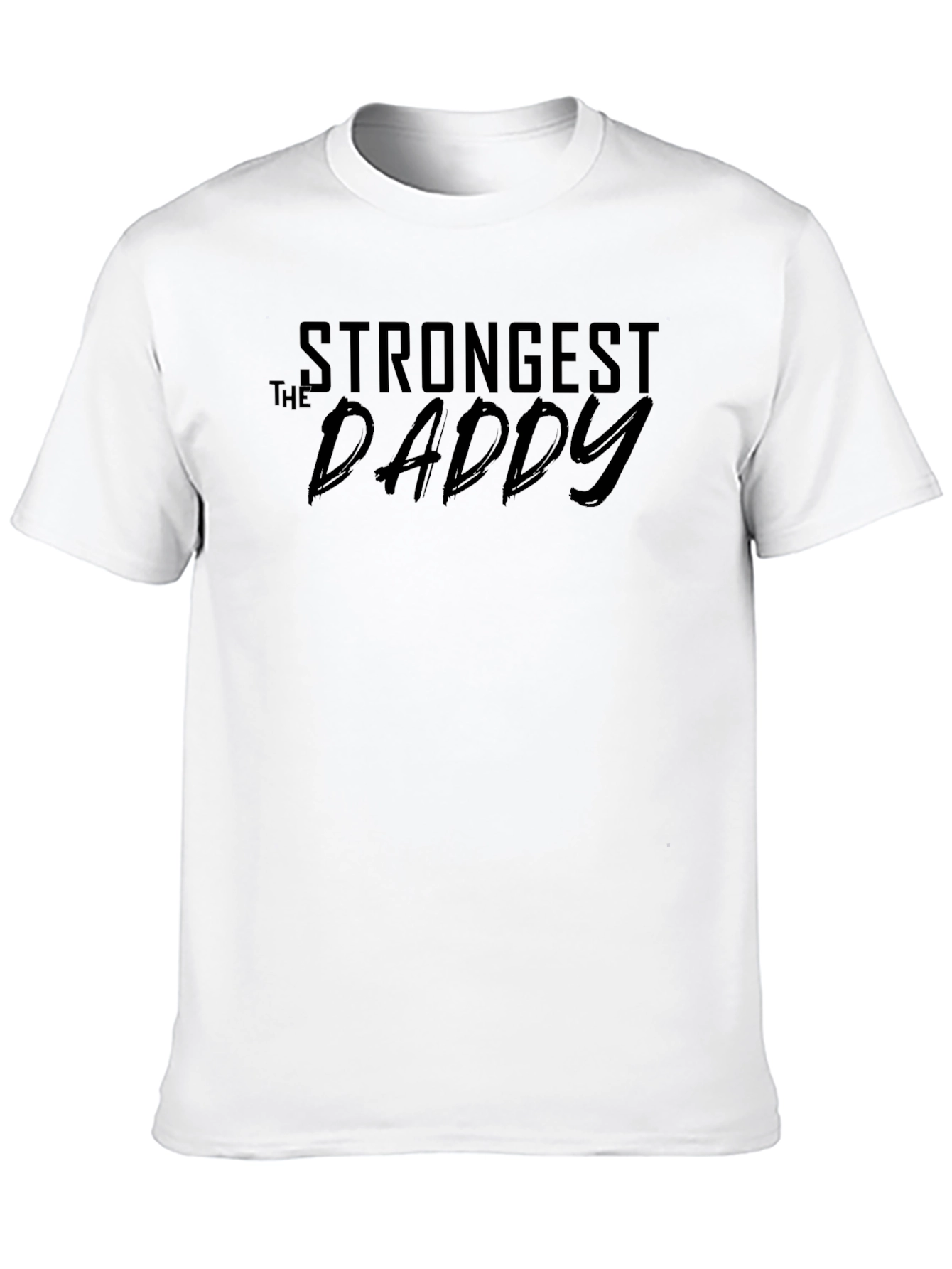 The Strongest Daddy - Mens Black T-Shirt