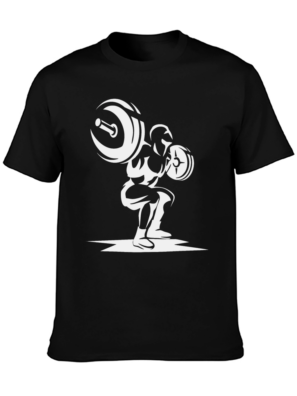 Weightlifting Squat Black Graphic Tee