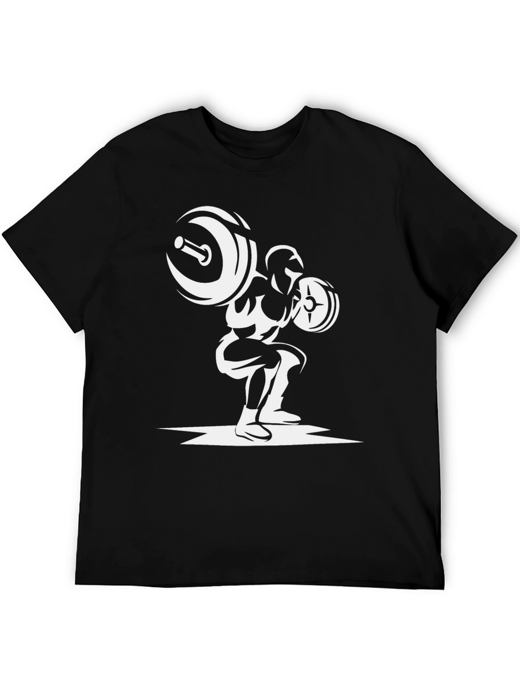 Weightlifting Squat Black Graphic Tee