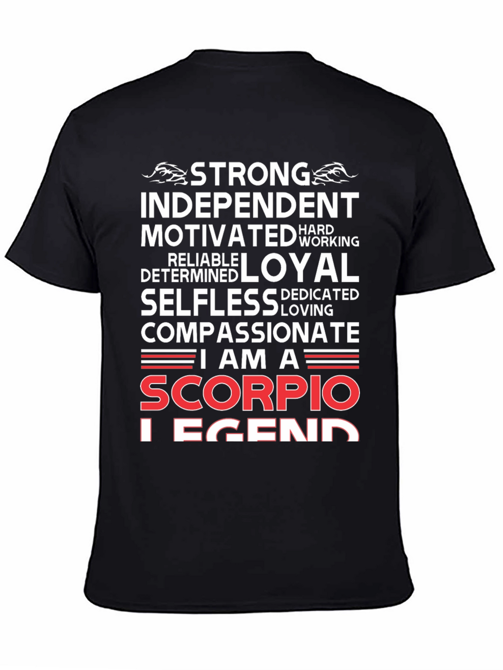 Scorpio Legend Black T-Shirt