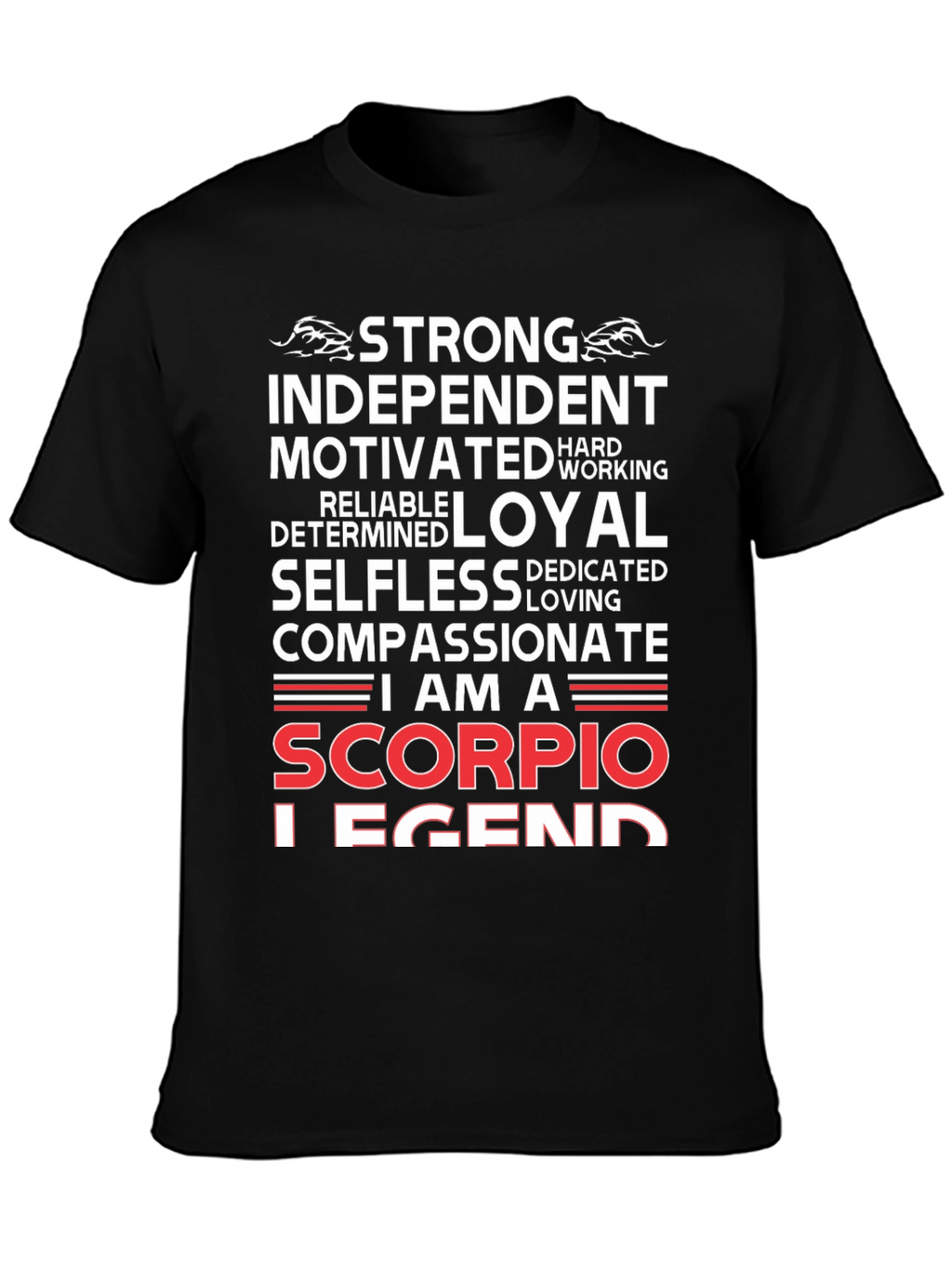Scorpio Legend Black T-Shirt