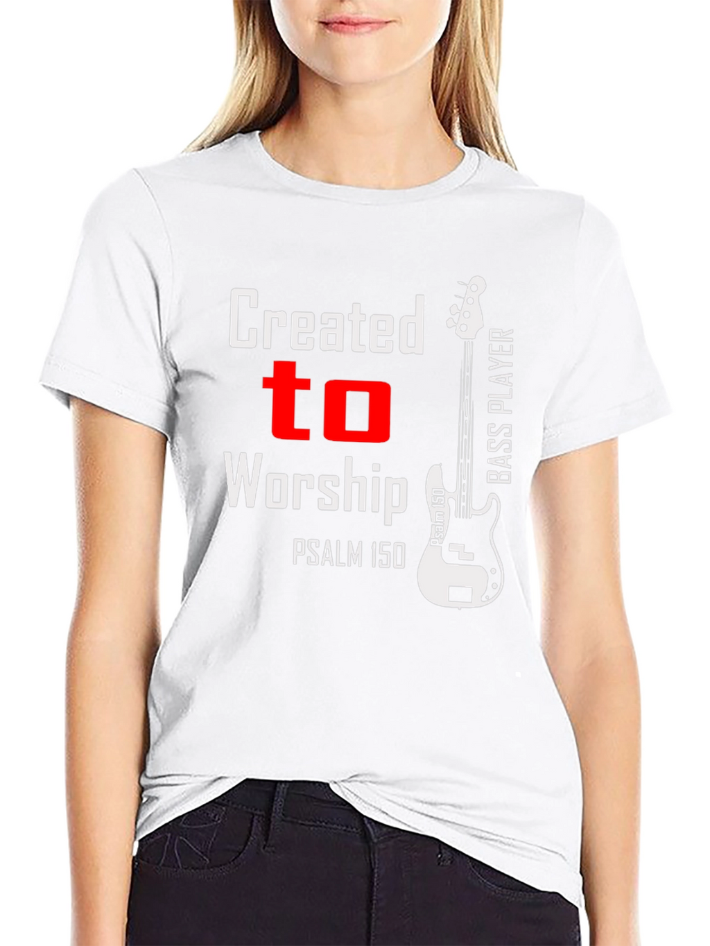 Created to Worship Bass Player T-Shirt