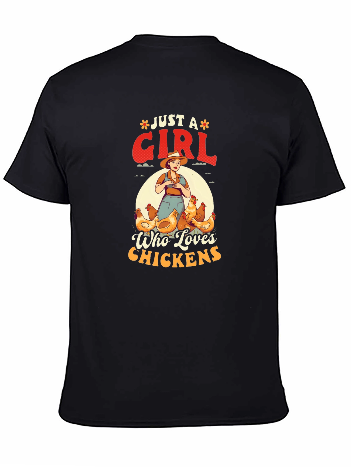Just A Girl Who Loves Chickens Graphic T-Shirt