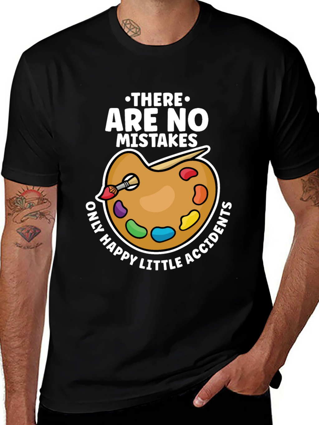 No Mistakes Happy Accidents Artist T-Shirt